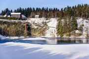 Schieferpark Leehesten im Winter