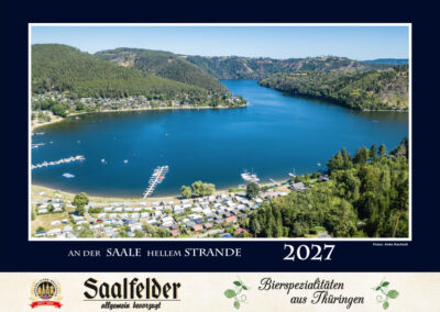 Saale-Kalender 2027 mit Werbeeindruck