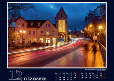 Weihnachtsstimmung am Saaltor Saalfeld -Dezember-Blatt