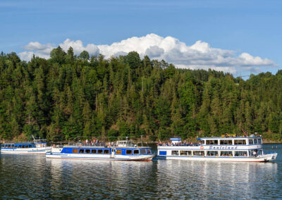 Unsere 3 Schifffe bei der Veranstaltung "Stausee in Flammen"